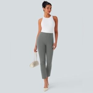HALARA Elegant Gray Cropped Pants